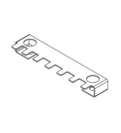 ZL 103/SB-EMC-1 EMC schermpl. voor trekontlastingspl., 1 rij