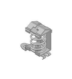 SF/SK 3- 8 mm EMC schermklem voor 35mm DIN-rails(H)