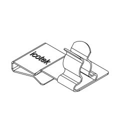 PFS2/SKL 03 EMC shield clamp(2x) for 10×3mm busbars