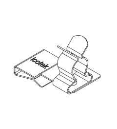 PFS2/SKL 04 EMC shield clamp(2x) for 10×3mm busbars