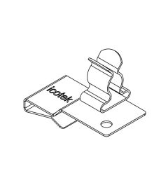 PFS2/SKL 30 EMC shield clamp(2x) for 10×3mm busbars