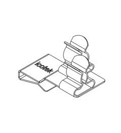 PFS2/SKL 32 EMC shield clamp(2x) for 10×3mm busbars