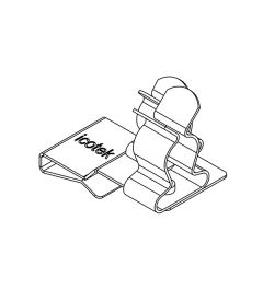 PFS2/SKL 34 EMC shield clamp(2x) for 10×3mm busbars