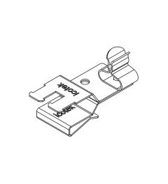 PFSZ2/SKL 01 EMC shield clamp(2x) for 10×3mm busbars