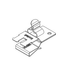 PFSZ2/SKL 10 EMC shield clamp(2x) for 10×3mm busbars