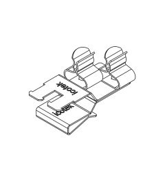 PFSZ2/SKL 11 EMC shield clamp(2x) for 10×3mm busbars