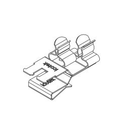 PFSZ2/SKL 12 EMC shield clamp(2x) for 10×3mm busbars