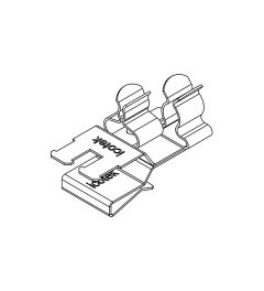 PFSZ2/SKL 13 EMC shield clamp(2x) for 10×3mm busbars