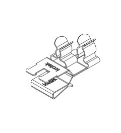 PFSZ2/SKL 23 EMC shield clamp(2x) for 10×3mm busbars