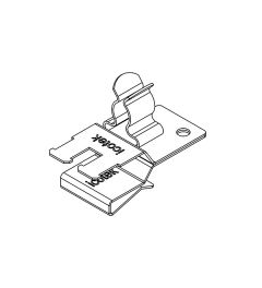 PFSZ2/SKL 30 EMC shield clamp(2x) for 10×3mm busbars