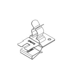 PFSZ2/SKL 40 EMC shield clamp(2x) for 10×3mm busbars