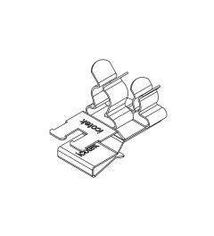 PFSZ2/SKL 42 EMC shield clamp(2x) for 10×3mm busbars