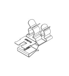 PFSZ2/SKL 43 EMC shield clamp(2x) for 10×3mm busbars