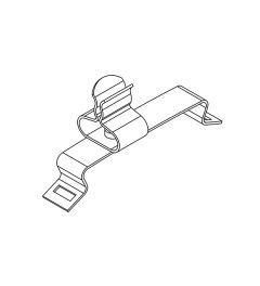 SFS/SKL 1.5-3 mm EMC shield clamp for 35mm DIN rails(H)