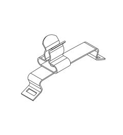 SFS/SKL 3-6 mm EMC shield clamp for 35mm DIN rails(H)