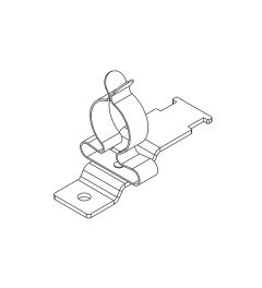 LFZ/SKL 17-22 mm EMC schermklem, schroefmontage M4