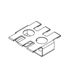 ZL 39/SB-EMC-2 EMC schermpl. voor trekontlastingspl., 2xrij