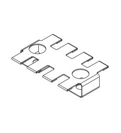 ZL 60/SB-EMC-2 EMC screen pl. for strain relief pl., 2xrow