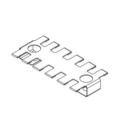 ZL 87/SB-EMC-2 EMC schermpl. voor trekontlastingspl., 2xrij