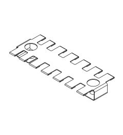 ZL 103/SB-EMC-2 EMC schermpl. voor trekontlastingspl., 2xrij