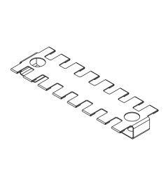 ZL 121/SB-EMC-2 EMC schermpl. voor trekontlastingspl., 2xrij