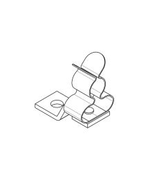 LF/MSKL 3-12 mm EMC shield clamp, screw mounting M4