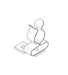 LF/MSKL 8-18 mm EMC shield clamp, screw mounting M4