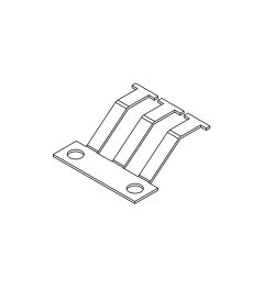 KEL-EMC F EMC cable collector, narrow side mounting