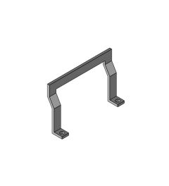 KEL-EMC-PFM 10 curved EMC cable collector, bracket version.