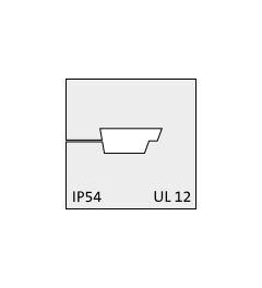 KT-ASI cable grommet, small, 1x ASI cable, gray