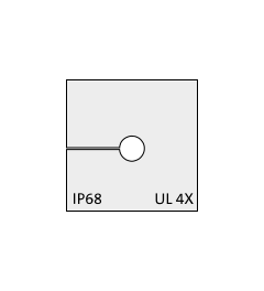 KT 4 CR cable grommet, small, 4-5mm, gray