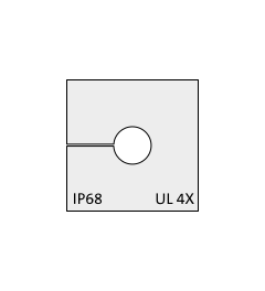 KT 6 CR cable grommet, small, 6-7mm, gray