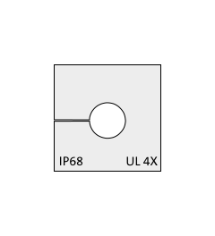 KT 7 CR cable grommet, small, 7-8mm, gray