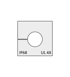 KT 9 CR cable grommet, small, 9-10mm, gray