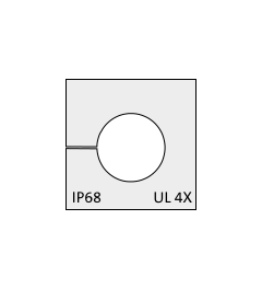 KT 11 CR cable grommet, small, 11-12mm, gray