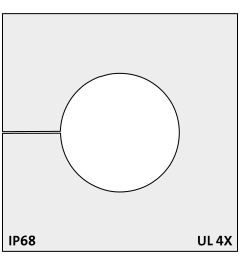 KT 21 CR (S)VOC cable grommet, large, 21-22mm, gray