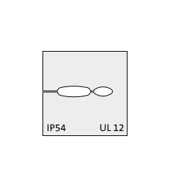 KT Tele2 - RJ10 / RJ45 cable grommet, small