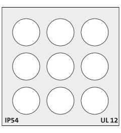 DT4 kabel tule, groot, multi-membraan, grijs