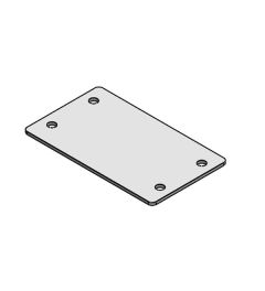 BPM 10 sheet steel blanking plate, screw mounting