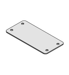 BPM 16 sheet steel blanking plate, screw mounting