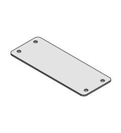 BPM 24 sheet steel blanking plate, screw mounting