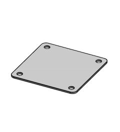 BPM JUMBO flex blind plate sheet steel, screw mounting