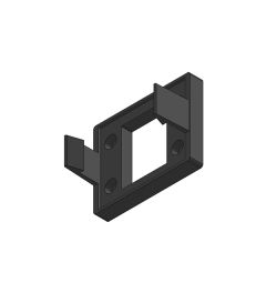 KEL-SNAP B4 Snap-in mounting frame, black