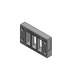 KEL-Quick 10/6 QUICK cable entry frame, 2p, 2xrow, black