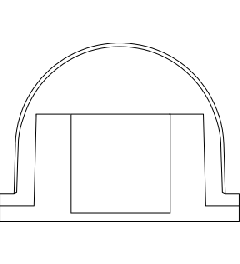 KEL-FW-B1 black, bulkhead for 1x KT large