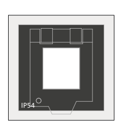 QT-AT-KS-AK adapter tule Keystone koppeling+deksel, groot