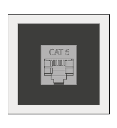 QT-AT-KS-CAT6 adapter tule CAT6 koppeling, groot