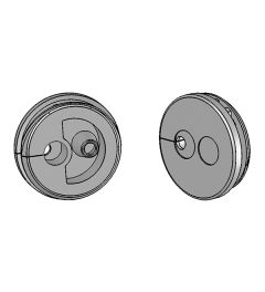 KEL-QTE 20/3 cable entry plate, plug, wall 1.5-2.5mm, gray