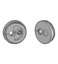 KEL-QTE 20/5 cable entry plate, plug, wall 1.5-2.5mm, gray