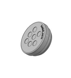 KEL-DP 25/7 A cable entry plate, plug, wall 1.5-2.5mm, gray